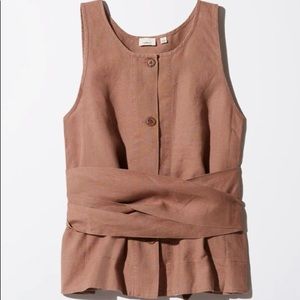 Aritzia Wilfred 100% Linen Vachel Blouse